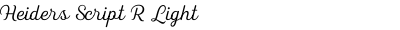 Heiders Script R Light